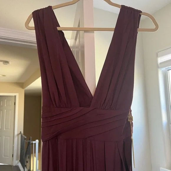 ronny kobo dress burgundy Delphine Dress S / Tobacco
